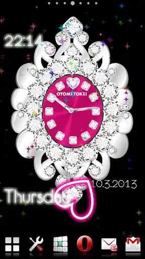 Play [Free]CUTE QLOCK LWP Arabesque  and enjoy [Free]CUTE QLOCK LWP Arabesque with UptoPlay